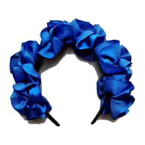 Diadema azul y negro