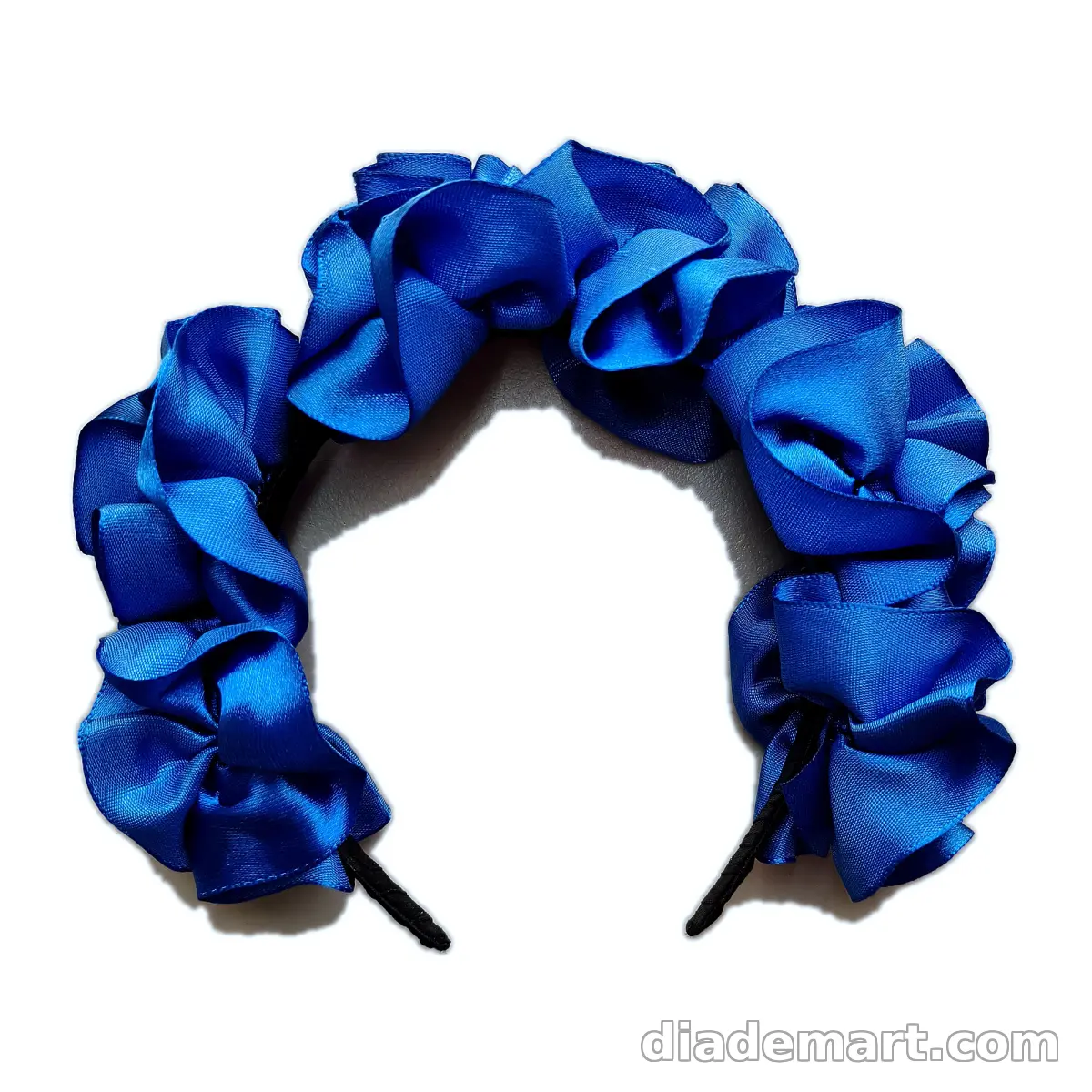 Diadema azul y negro