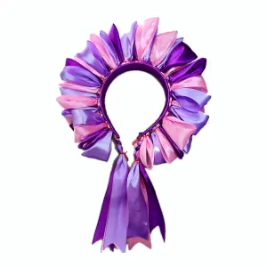 Diadema morado y rosa