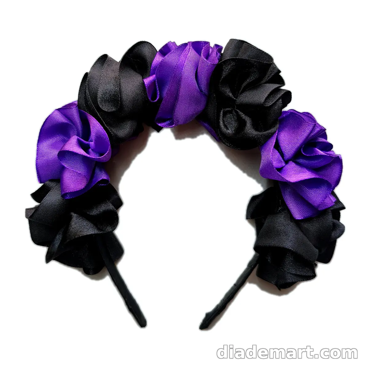 Diadema negro y morado