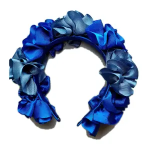 Diadema azul y negro