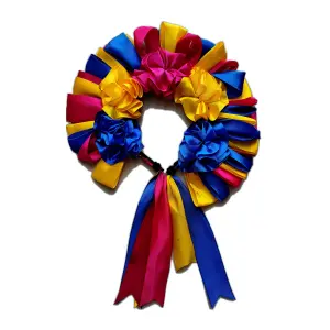 Diadema de flores multicolor