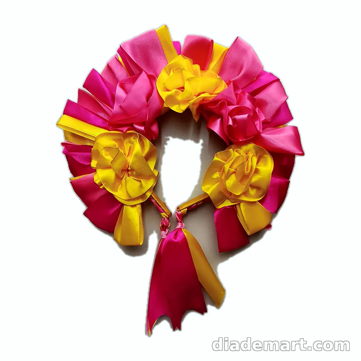 Diadema de flores multicolor