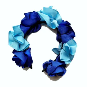 Diadema turquesa, azul y negro