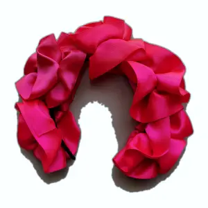 Diadema rojo, rosa y café
