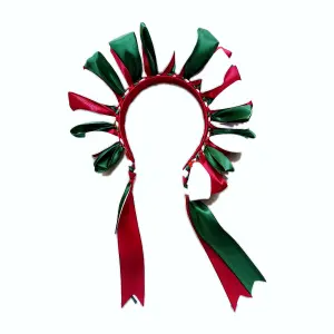Diadema rojo, verde y negro