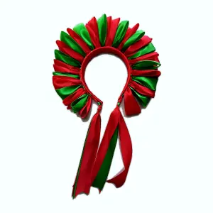 Diadema rojo, verde y negro