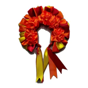 Diadema de flores multicolor