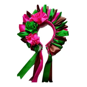 Diadema de flores multicolor