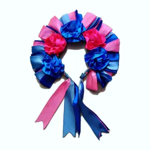 Diadema de flores multicolor