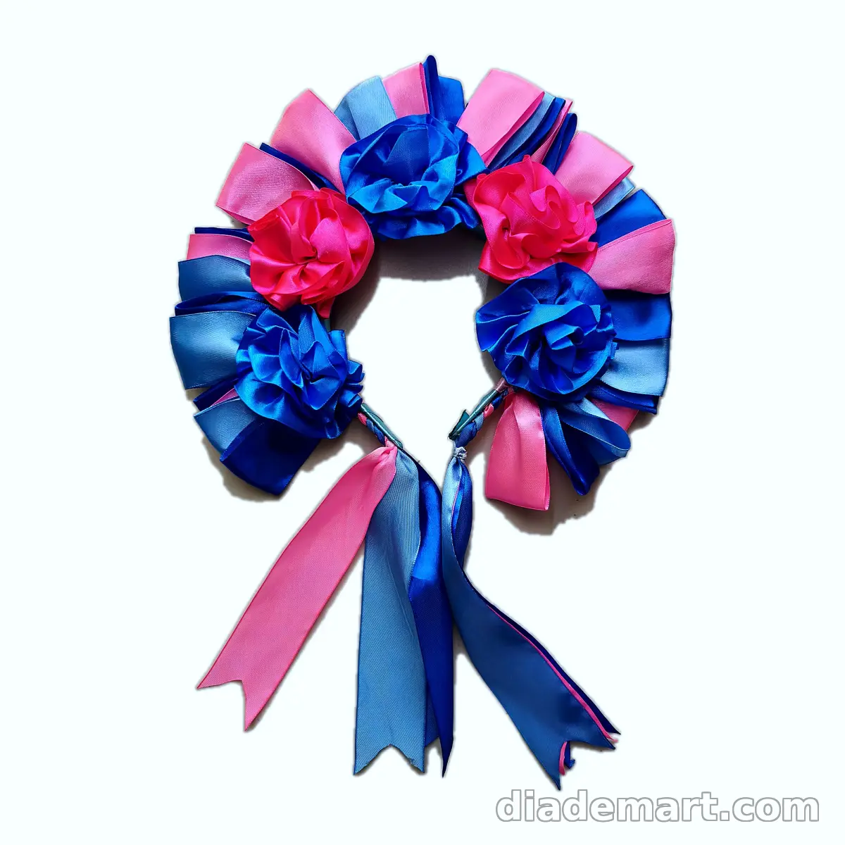 Diadema de flores multicolor