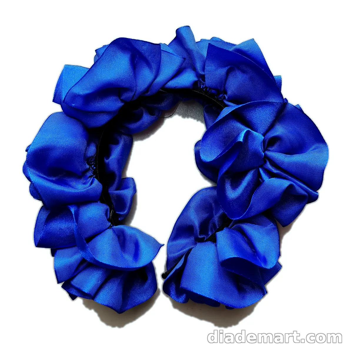 Diadema azul y negro